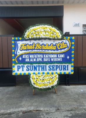 Papan Bunga Duka di Baqa